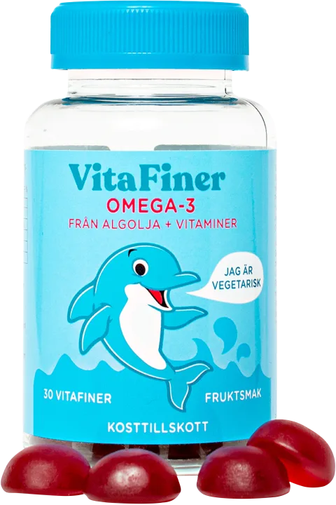 VitaFiner Omega 3 från Alg 30 tuggisar Vitabeaner
