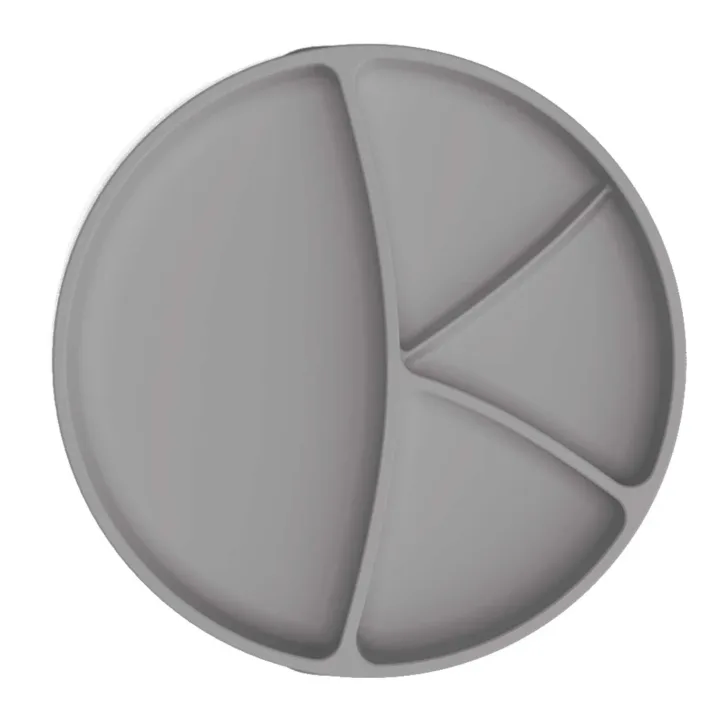 Everyday Baby Tallrik Silikon med Sugfunktion Quiet Grey Everyday Baby