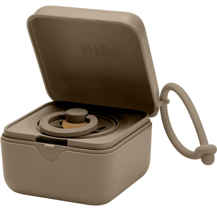 BIBS Pacifier Box Dark Oak Bibs