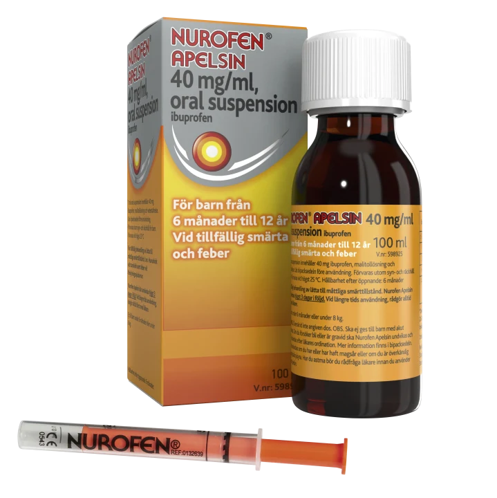 Nurofen Apelsin oral suspension 40 mg/ml 100 ml Nurofen