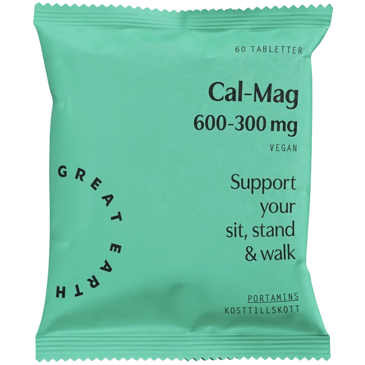 Great Earth Cal-Mag 600-300 mg refill 60 tabletter Great Earth
