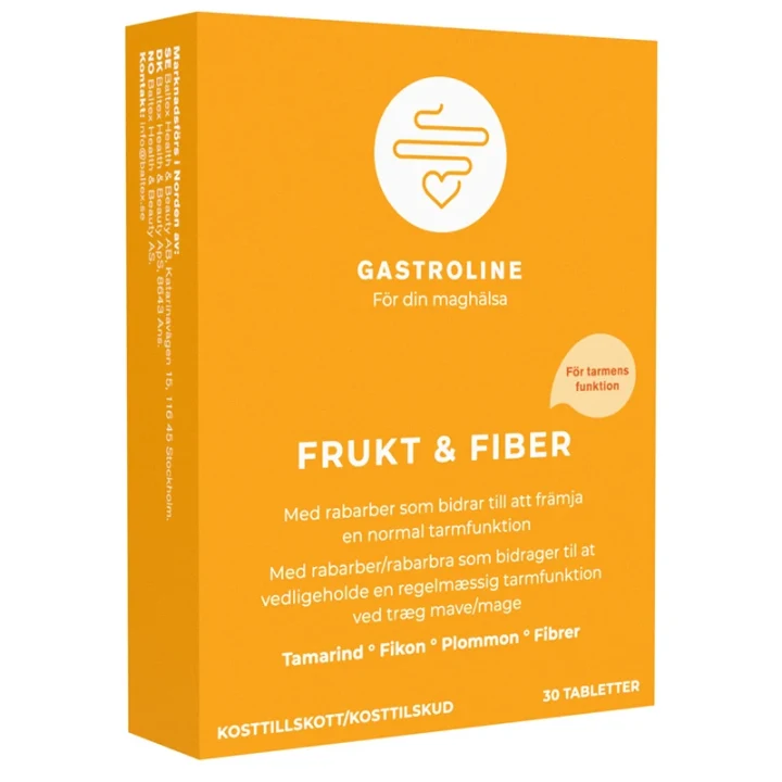Gastroline Frukt & Fiber 30 tabletter Gastroline