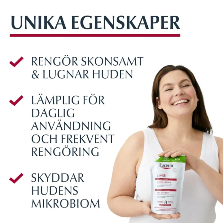 Eucerin pH5 Wash Lotion Milt Parfymerad Refill 400 ml Eucerin