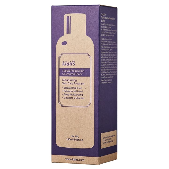 Klairs Supple Preparation Unscented Toner 180 ml Klairs