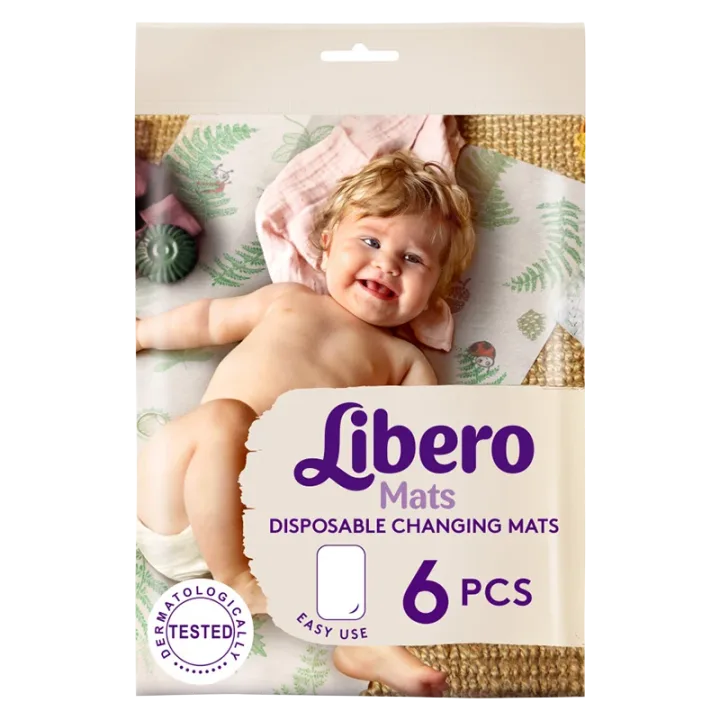 Libero Mats Skötbordsunderlägg engångsbruk 6-pack Libero