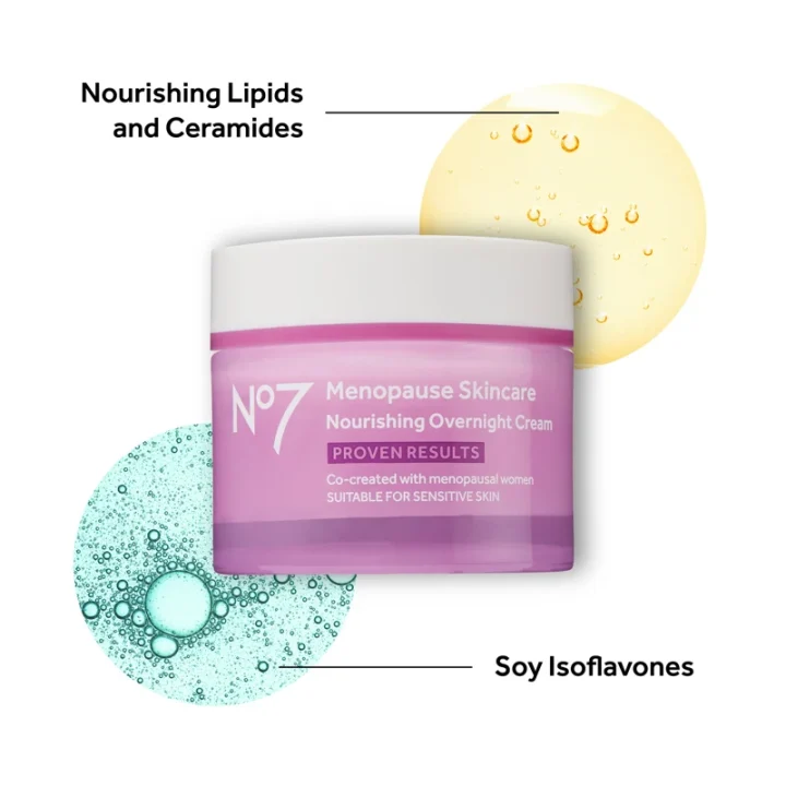 No7 Menopause Skincare Nourishing Overnight Cream 50 ml No7