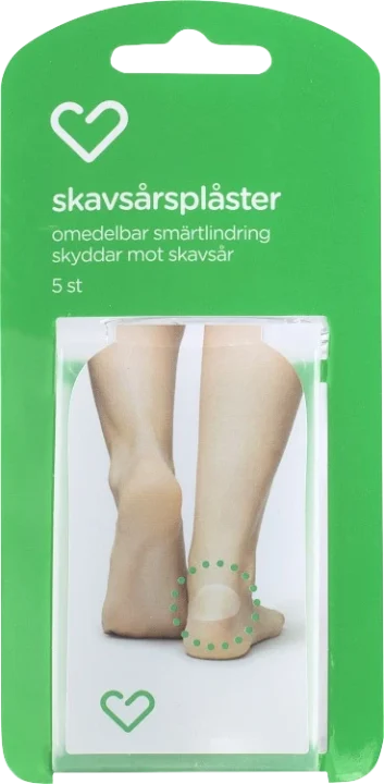 Hjärtats skavsårsplåster medium 5 st Hjärtats