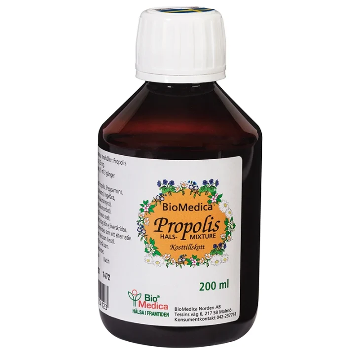 Propolis Halsmixtur 200 ml BioMedica
