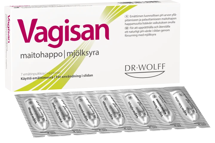 Vagisan Mjölksyra 7 vagitorier Vagisan