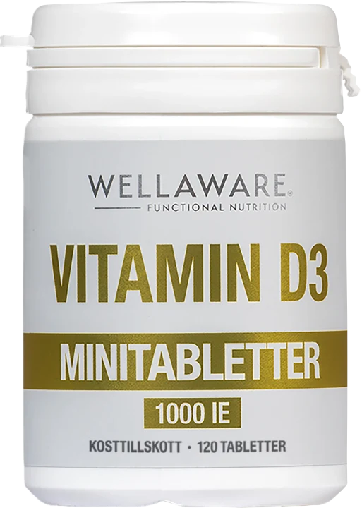 WellAware Vitamin D3 1000IE 120 minitabletter WellAware