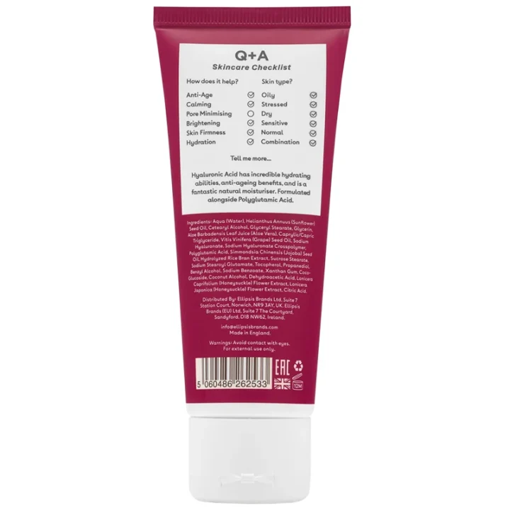 Q+A Hyaluronic Acid Daily Moisturiser 75 ml Q+A