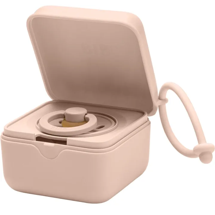 BIBS Pacifier Box Blush Bibs