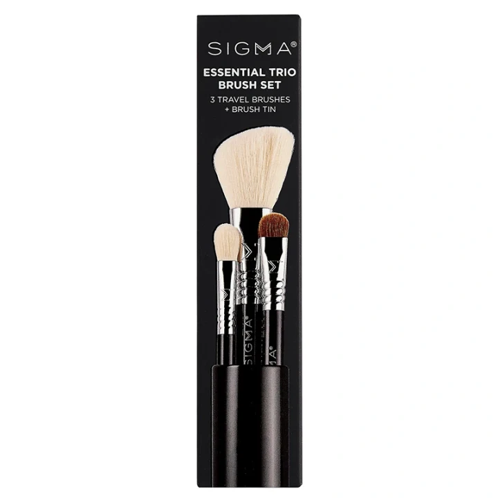 Sigma Beauty Essential Trio Brush Set Black Sigma Beauty