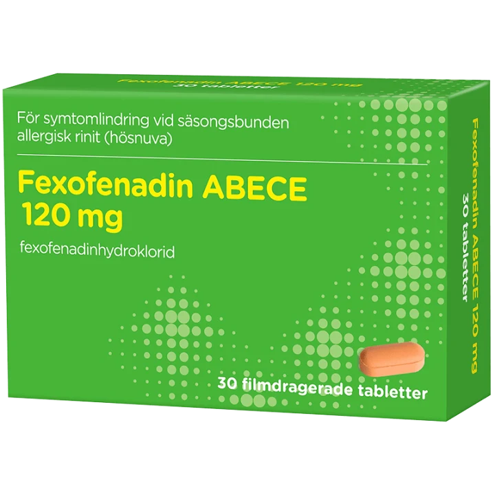 Fexofenadin ABECE filmdragerad tablett 120 mg 30 st ABECE