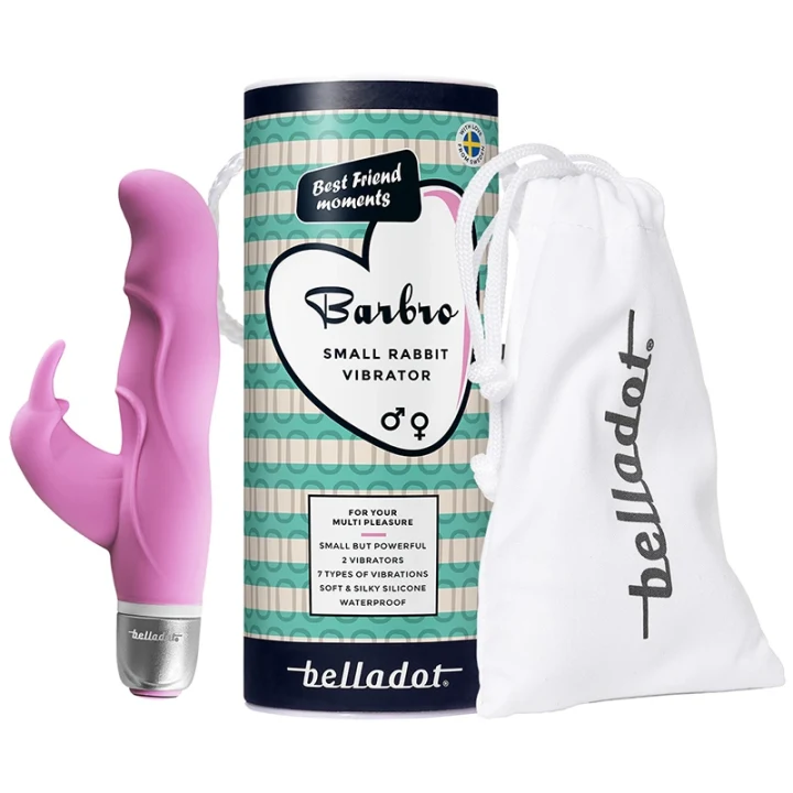 Belladot Barbro Small Rabbit Vibrator Pink Belladot