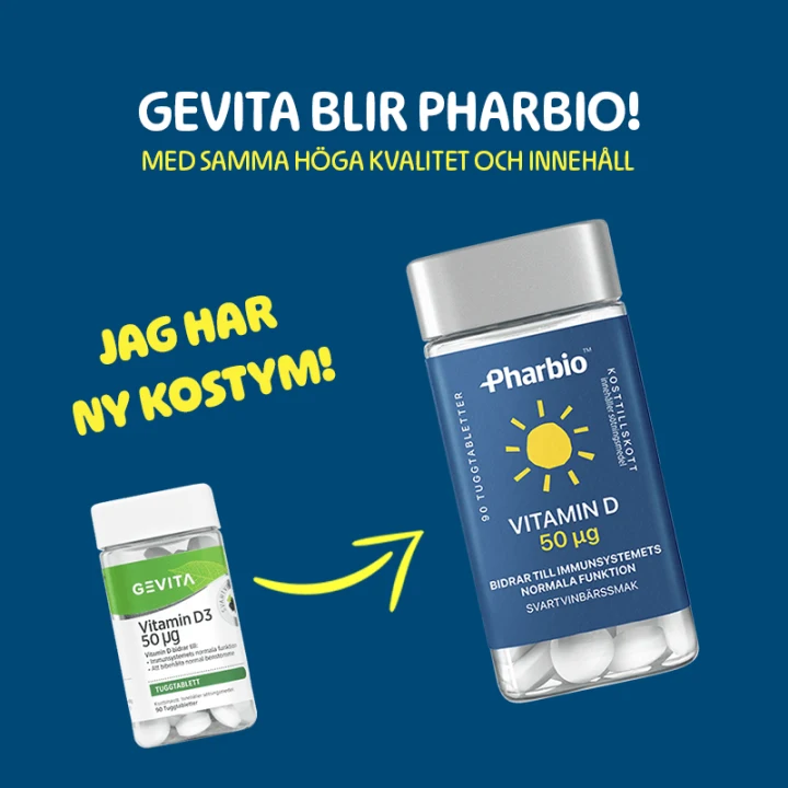 Pharbio Vitamin D Tuggtablett 50 ug 90 st Pharbio