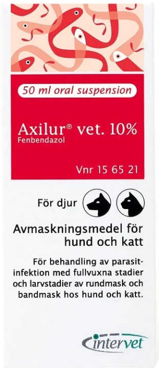 Axilur vet. oral suspension för hund och katt 10 % 50 ml Axilur