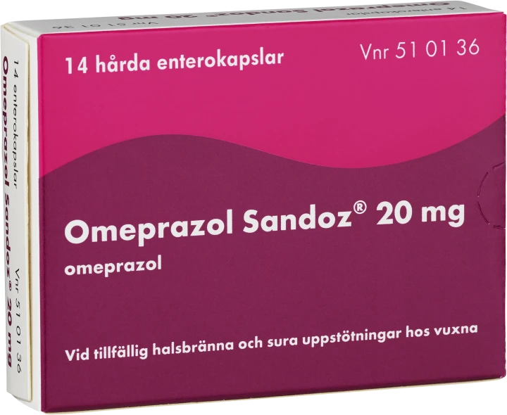 Omeprazol Sandoz enterokapsel 20 mg 14 st Sandoz