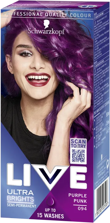 Schwarzkopf Live Ultra Brights or Pastel Hårfärg 094 Purple Punk Schwarzkopf