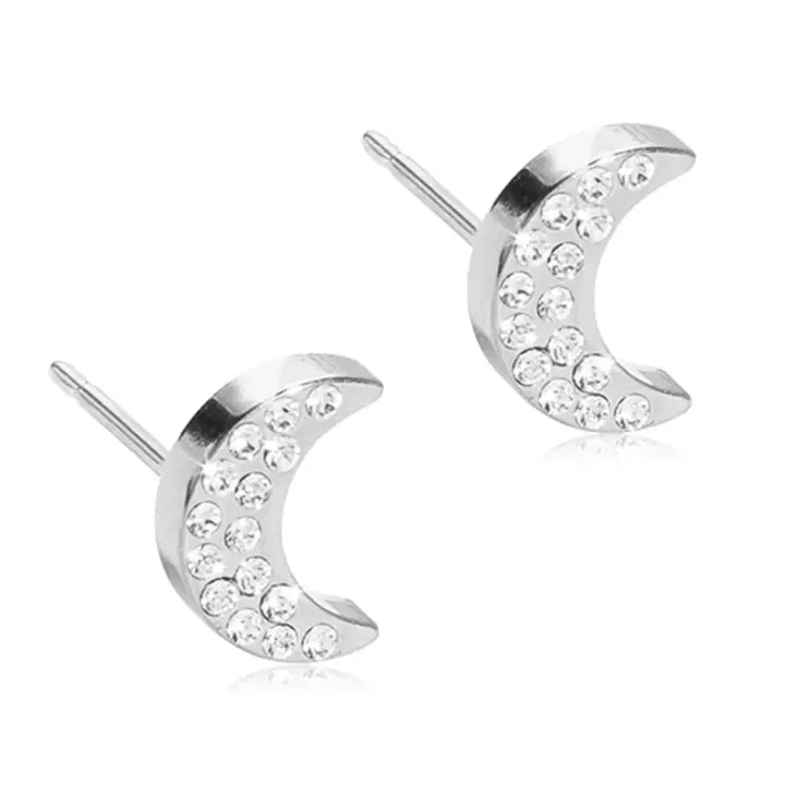 Blomdahl Örhängen NT Brilliance Moon Crystal 8 mm 1par Blomdahl