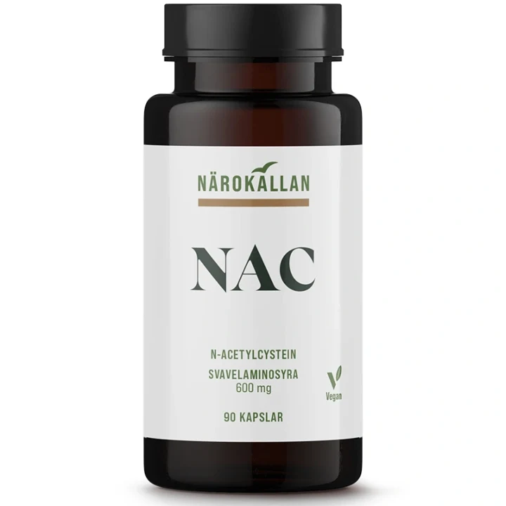 Närokällan NAC N-Acetylcystein 600 mg 90 kapslar Närokällan