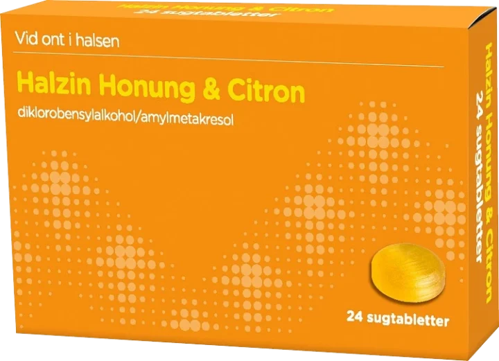 Halzin Honung & Citron Sugtablett Blister, 24tabletter ABECE