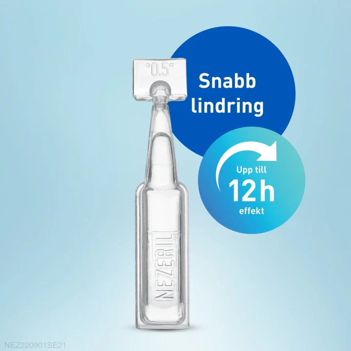 Nezeril näsdroppar endosbehållare 0,5 mg/ml 2 x 10 x 0,1 ml Nezeril