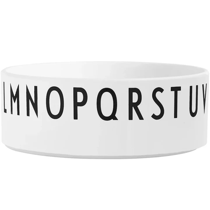 Design Letters Eat & Learn round bowl tritan 300ml White Designletters