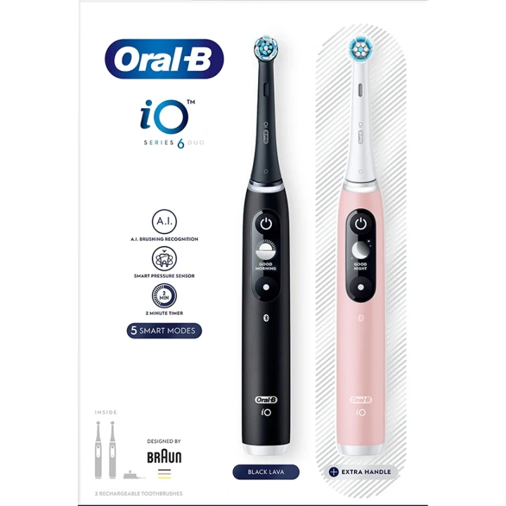 Oral-B iO6 Duo Svart/Rosé Oral-B