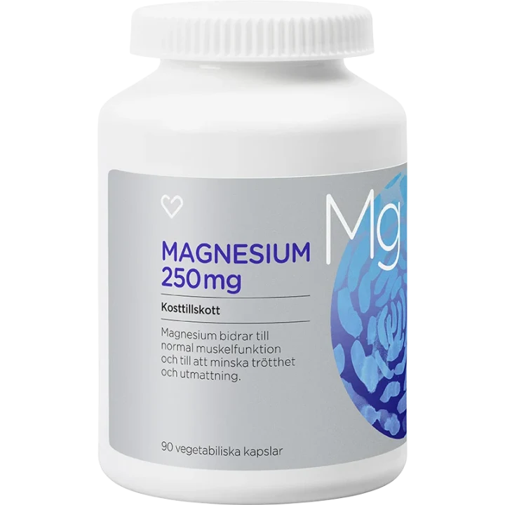 Hjärtats Magnesium 250mg Kapsel 90 st Hjärtats