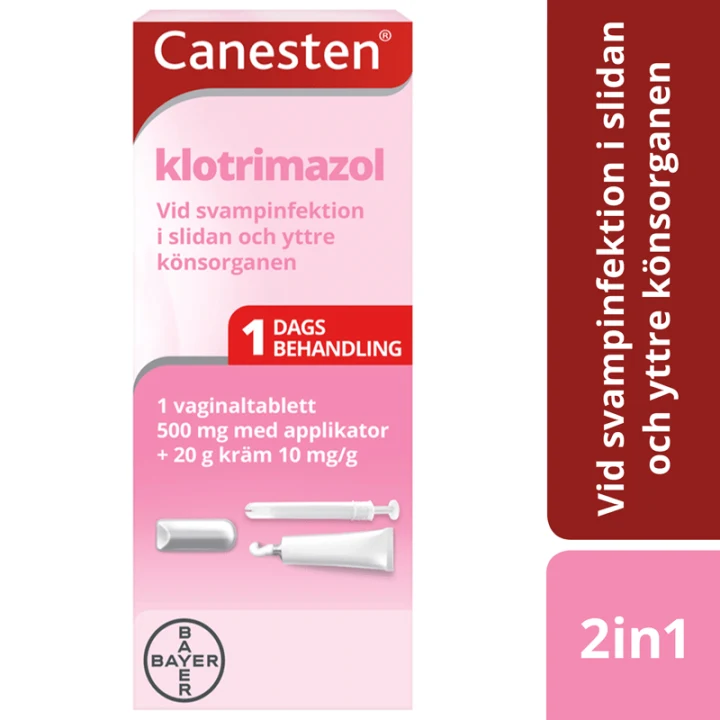 Canesten vaginaltablett och kräm 500 mg+1% 1 st Canesten