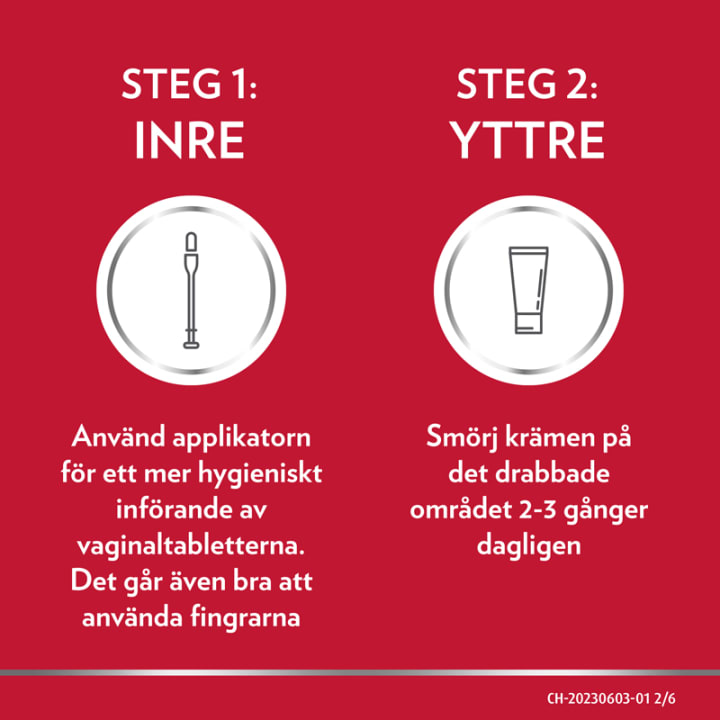 Canesten vaginaltablett och kräm 500 mg+1% 1 st Canesten