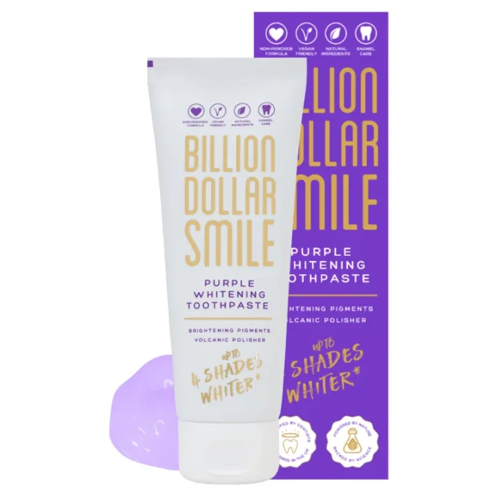 Billion Dollar Smile Purple Whitening Toothpaste 75 ml Billion dollar smile