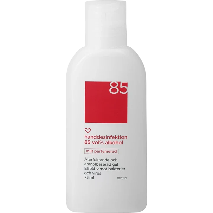 Hjärtats handdesinfektion 85% Parfymerad 75ml Hjärtats
