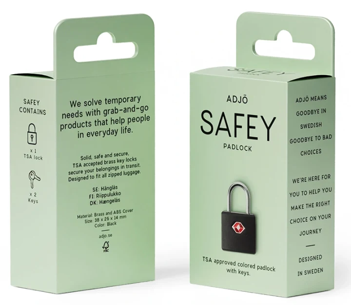 ADJÖ SAFEY Hanglock nyckellås ADJÖ