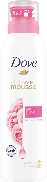 Dove Shower Mousse Rose Oil 200 ml Dove