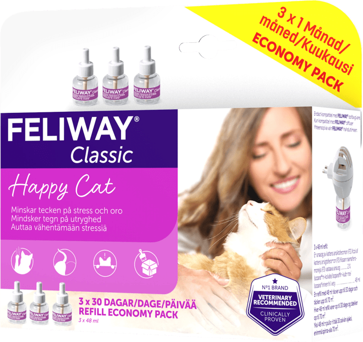 Feliway Classic 3 x Refill 48 ml Feliway