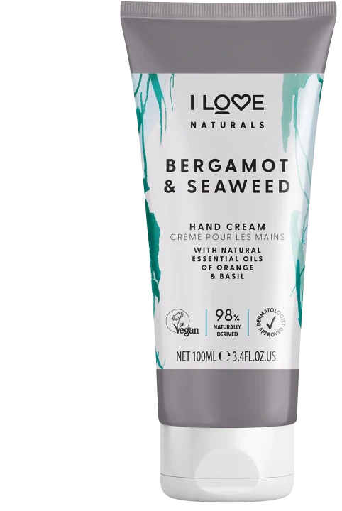 I LOVE Naturals Bergamot & Seaweed Hand Cream 100ml I Love...