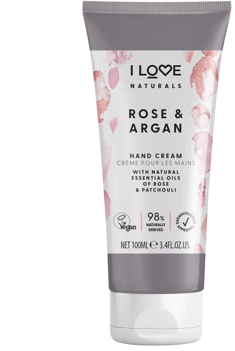 I LOVE Naturals Rose & Argan Hand Cream 100ml I Love...