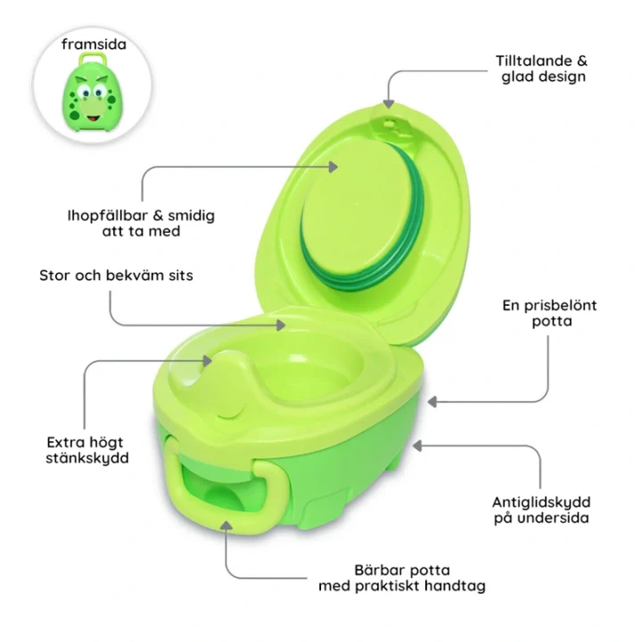 My Carry Potty Bärbar Potta Dino Mycarrypotty