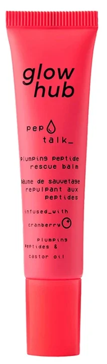 Glow Hub Pep Talk Tinted Plumping Peptide Rescue Balm Cranberry 15ml Glow Hub