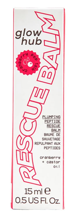 Glow Hub Pep Talk Tinted Plumping Peptide Rescue Balm Cranberry 15ml Glow Hub