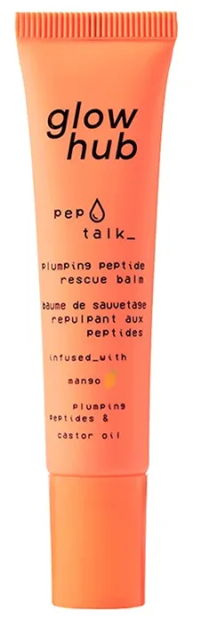 Glow Hub Pep Talk Tinted Plumping Peptide Rescue Balm Mango 15ml Glow Hub