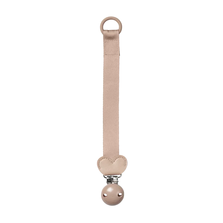 Elodie Pacifier Clip Wood Blushing Pink 0-3 år Elodie Details