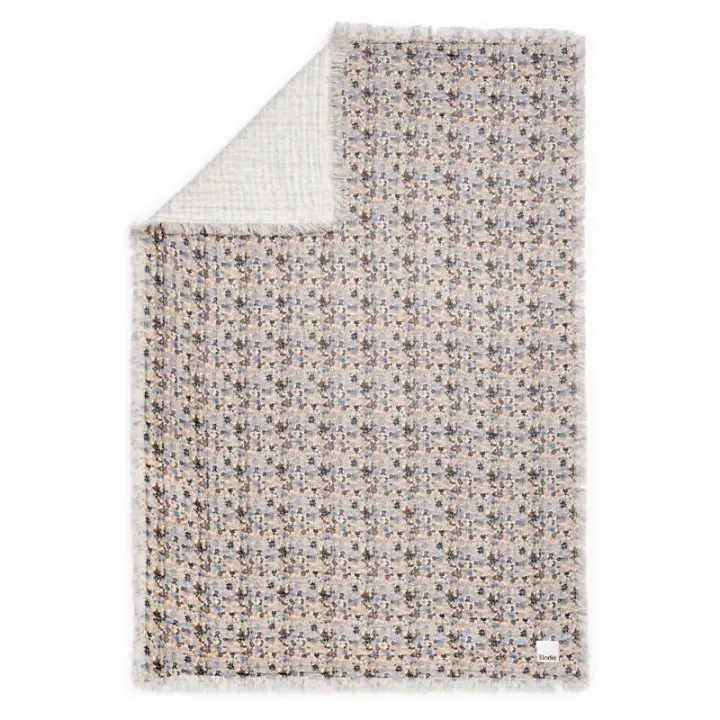 Elodie Soft Cotton Blanket Blue Garden Light 0-3 år Elodie Details