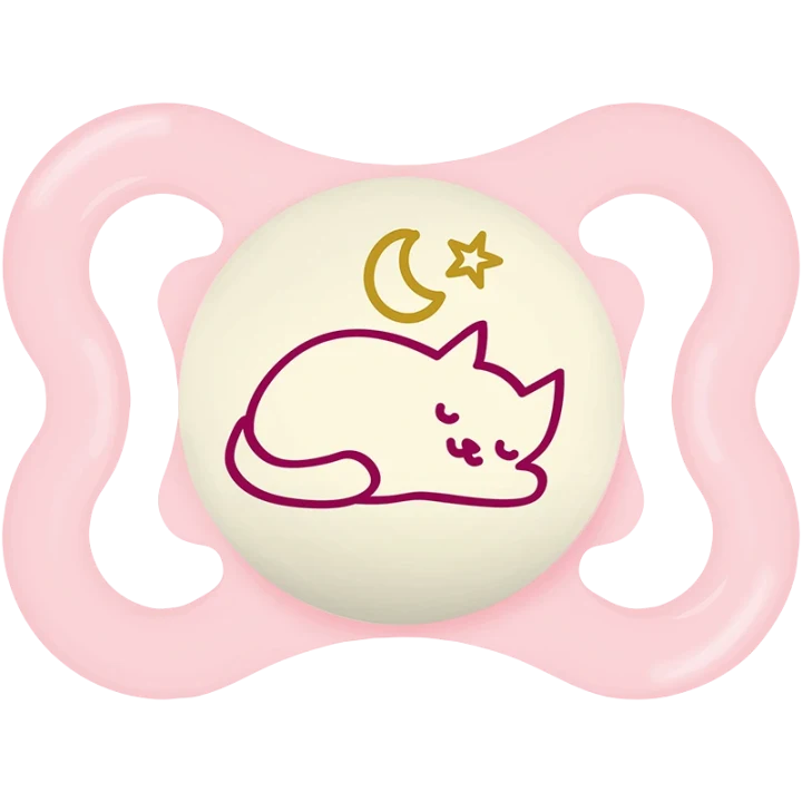 MAM Supreme Night Napp 0-6 mån Silk Box Rosa Mam