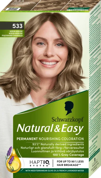Schwarzkopf Natural & Easy Hårfärg 533 Askblond Schwarzkopf