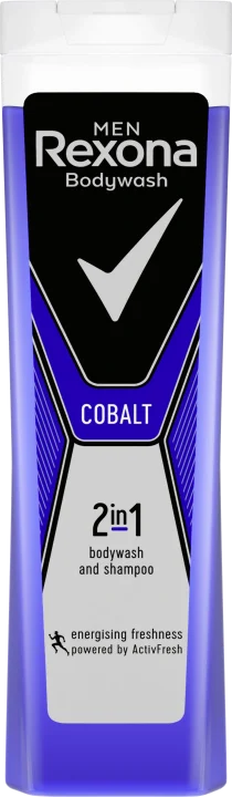 Rexona 2 in 1 Body wash and shampoo Cobalt for Men 225 ml Rexona