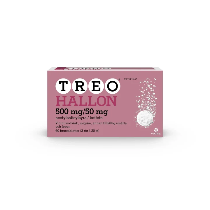 Treo Hallon brustablett 500mg/50mg, 60 (3x20) st Treo