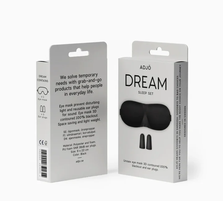 ADJÖ DREAM Sleep Set ögonmask och öronproppar ADJÖ
